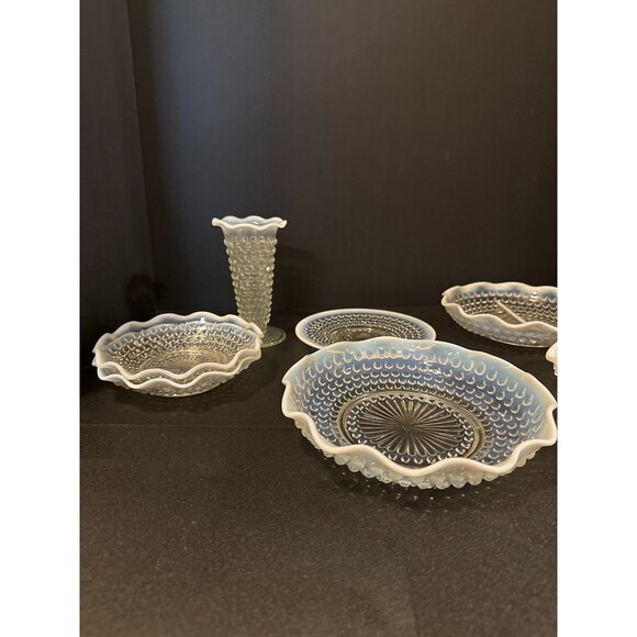 Anchor Hocking Moonstone Opalescent Glass 7-pc Set - Picture 6 of 10